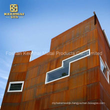 Building Material Corten Steel Rainscreen Curtain Wall Facade (KH-CW-61)
